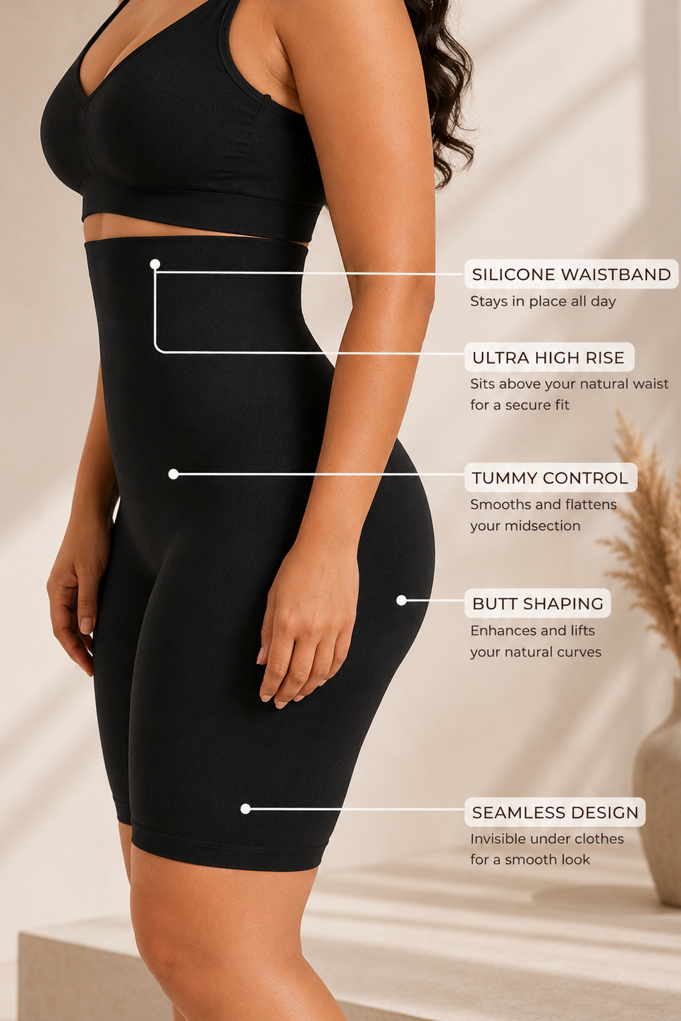 High Waist Tummy Scult Shorts