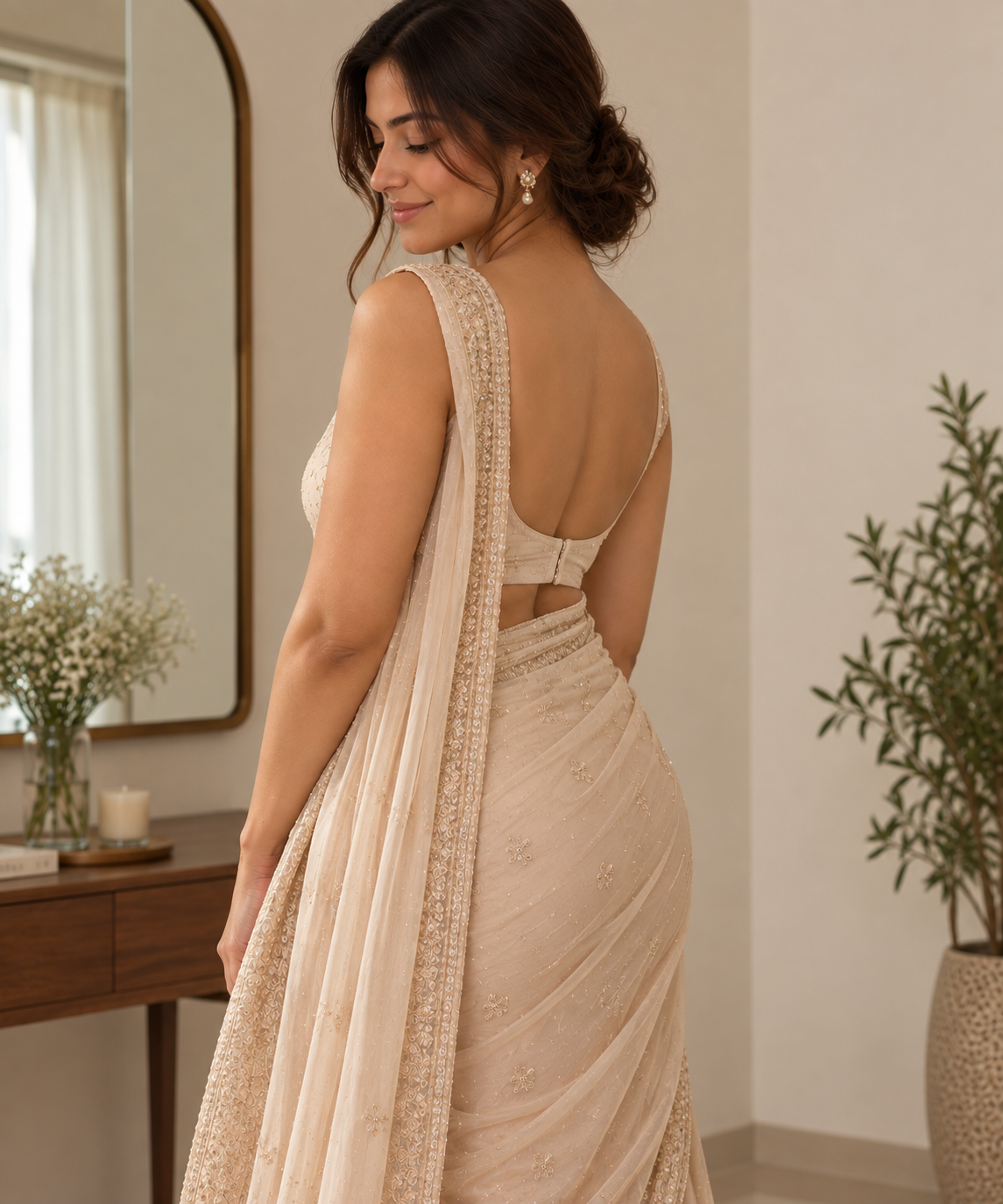 SCULPTit Butt Lifting Shorts under a saree